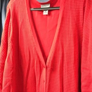 Beautiful orange cardigan sweater